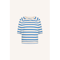 By-bar neva stripe top, azul blue stripe