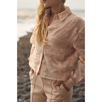 Nukus Sorrento Blouse Flower, Dusty pink