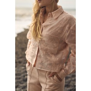 Nukus Sorrento Blouse Flower, Dusty pink