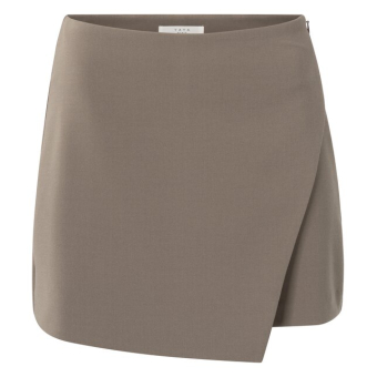 YAYA Woven mini skort, greyish brown