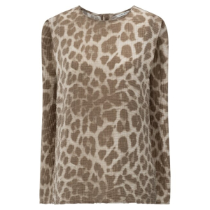 YAYA Printed sleeveless top with buttons, milk brown dessin YAYA Printed sleeveless top with buttons, milk brown dessin