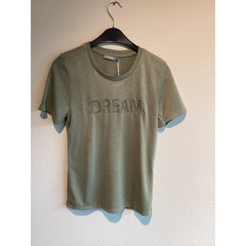 Geisha T-shirt "dream", olive