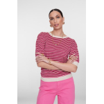 Geisha Pull stripe lrx, kit lurex/fuchsia/port