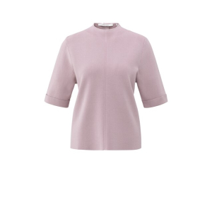 YAYA Sweater with buttons at back, cloud gray purple