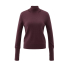 YAYA Sweater with cut- out neckline, fudge purple