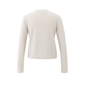 YAYA Cardigan with sequin Spencer, cloud grey