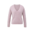 YAYA Soft sweater with V-neck, cloud gray purple