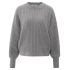YAYA Ribbed sweater with round neck, secret spaces grey