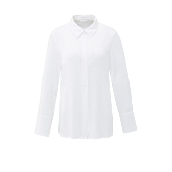 YAYA Blouse with waist accent, pure white