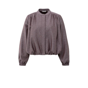 YAYA Balloon-shaped blouse jacket, fudge purple dessin