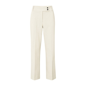 YAYA Trousers with chic waistband, cloud grey melange