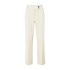 YAYA Trousers with chic waistband, cloud grey melange