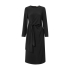 YAYA Dress with front knot detail, black