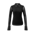 YAYA Mesh top with removable collar, black
