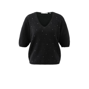 YAYA Sweater with rhinestones