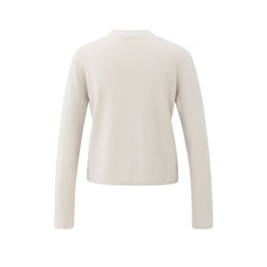 YAYA Cardigan with sequin Spencer, cloud grey