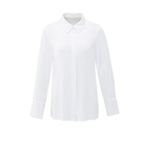 YAYA Blouse with waist accent, pure white