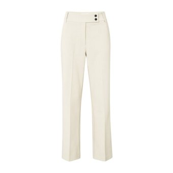 YAYA Trousers with chic waistband, cloud grey melange