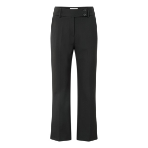 YAYA Trousers with modern waistband, black