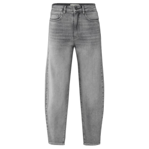 YAYA Loose fit hw denim, light grey denim