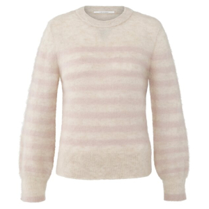 YAYA Striped sweater, shadow gray pink dessin