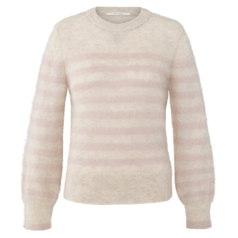 YAYA Striped sweater, shadow gray pink dessin