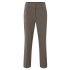 YAYA Trousers with double waistband, dark taupe grey melange