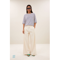 By-bar neva small stripe top, kingsblue small stripe