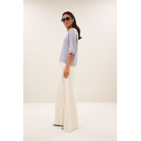 By-bar neva small stripe top, kingsblue small stripe