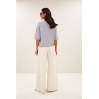 By-bar neva small stripe top, kingsblue small stripe