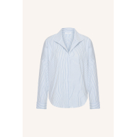 By-bar jule stripe blouse, blue seer stripe