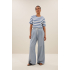 By-bar hope big stripe top, blue flame stripe