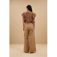 By-bar benji poplin pants, camel
