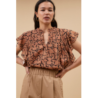 By-bar benji poplin pants, camel