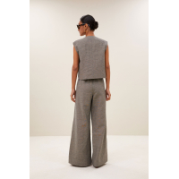 By-bar nori melange gilet, charcoal melee