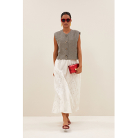 By-bar nori melange gilet, charcoal melee