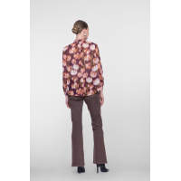 Geisha jeans flair lurex brown 