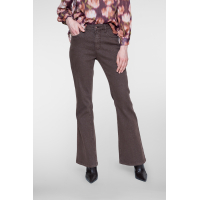 Geisha jeans flair lurex brown 