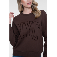 Geisha sweat 'NYC' dark brown