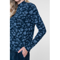 Geisha top turtle AOP rhinestones