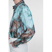 Geisha blouse camel mint