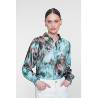 Geisha blouse camel mint
