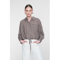 Geisha blouse bruin zand
