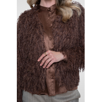Geisha vest hairy brown