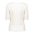 Geisha top fancy rib, off-white