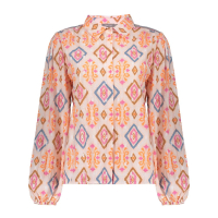 Geisha blouse, light pink/chambray