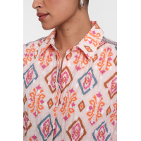 Geisha blouse, light pink/chambray