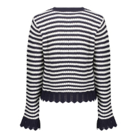 Geisha Cardigan stripes, navy/offwhite