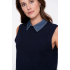 Geisha Spencer denim collar