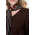 Geisha pullover lurex and sequences, brown/copper